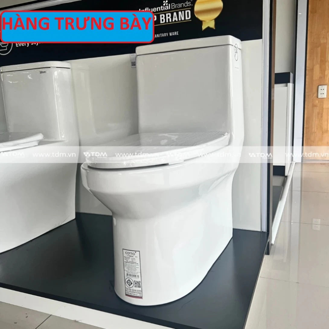 [HÀNG TRƯNG BÀY] Bồn Cầu COTTO C11000OS Một Khối Dream Xả Nhấn